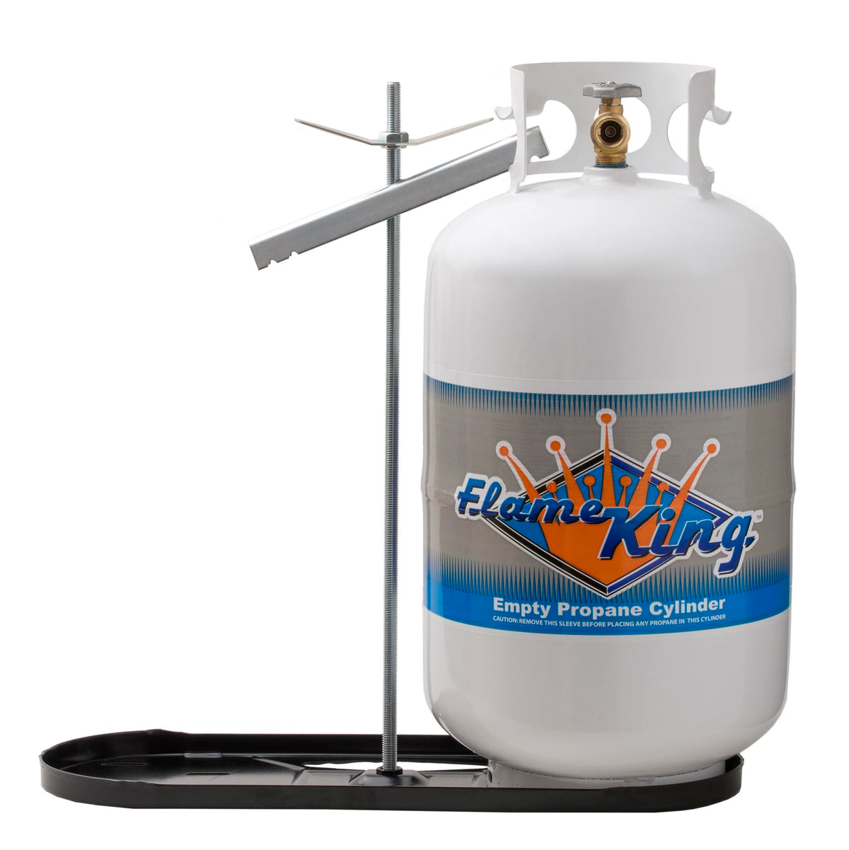FLAME KING KT30MNT Dual RV Propane Tank Cylinder Rack for RVs and Trailers for 30lb Ta...