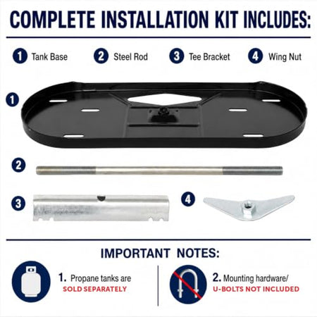 FLAME KING KT30MNT 30# DUAL PROPANE BOTTLE RACK