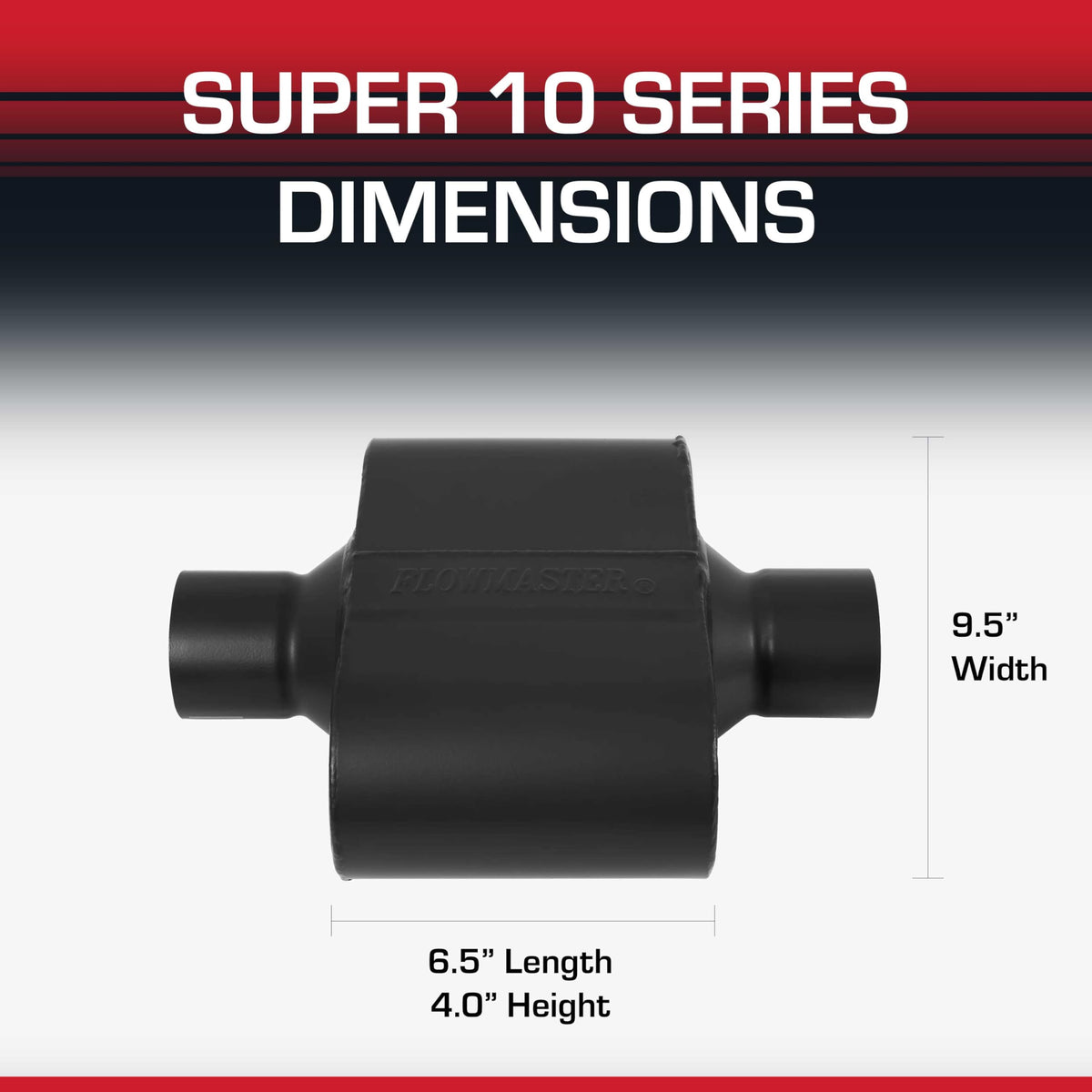 FLOWMASTER 842515 2.5' CENTER IN/OUT