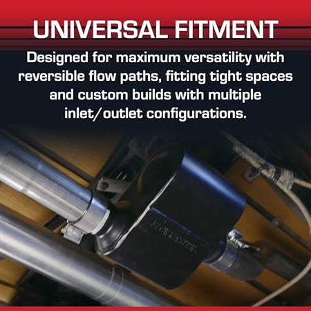 FLOWMASTER 842515 Super 10 Series Muffler – 2.50 Center In / 2.50 Center Out Overlanding & 4x4