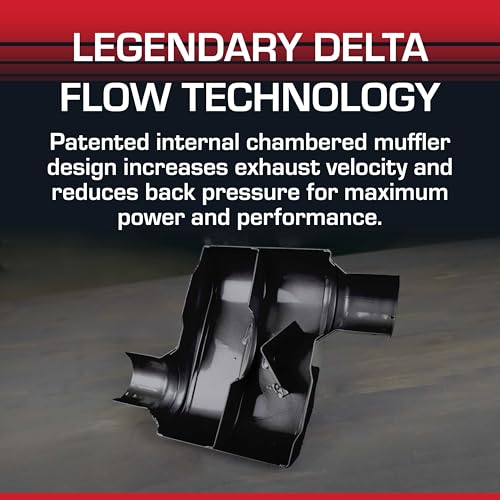 FLOWMASTER 842515 Super 10 Series Muffler – 2.50 Center In / 2.50 Center Out Overlanding & 4x4