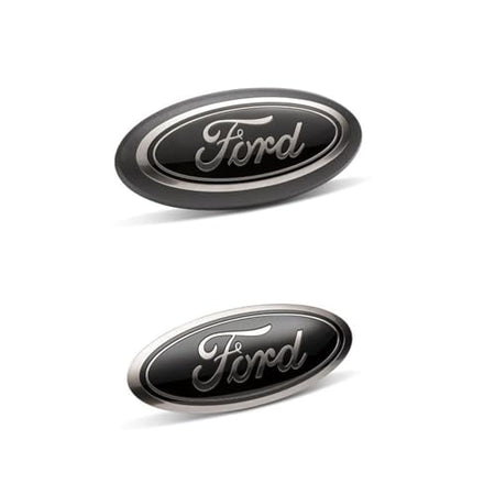 FORD M-1447-F15B 2018-2023 F-150 Front Grille and Rear Tailgate Black Appearance Emb...