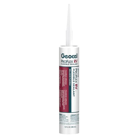 GEOCEL GC28927 Pro Flex RV Flexible Sealant - 10 oz., Bright White RV & Camper