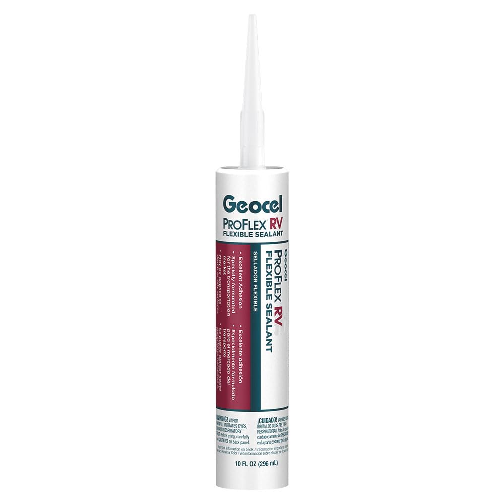 GEOCEL GC28927 Pro Flex RV Flexible Sealant - 10 oz., Bright White RV & Camper