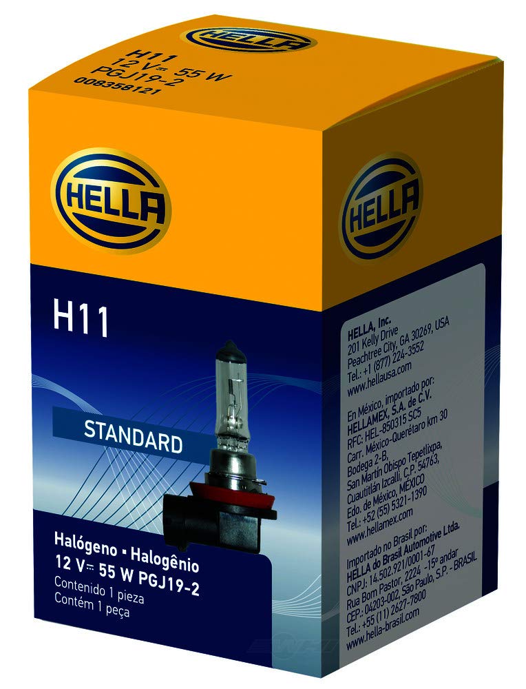 HELLA H11 BULB 12V 55W PGJ19-2 T4 Truck & Exterior