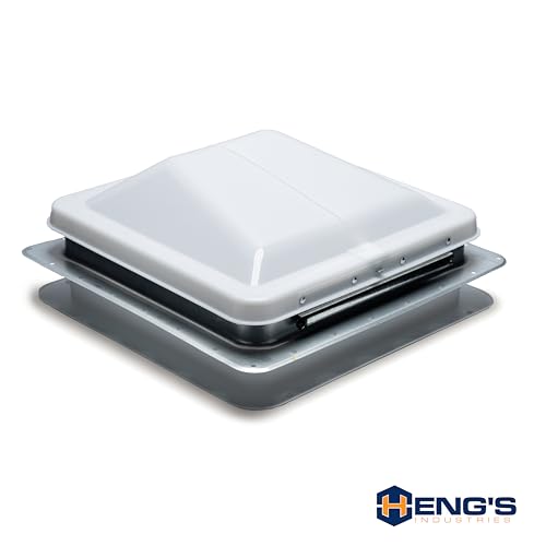 HENG'S IND 71111A-C1G1 Heng's Universal Roof Vent Non-Powered with Exchange Lid - 14 White