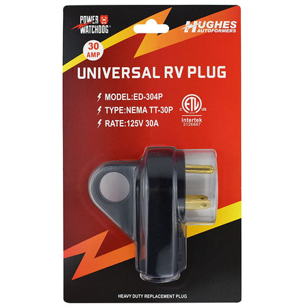 HUGHES AUTO RSP50 Power Watchdog 30 Amp Replacement Male Plug for Portable Surge Prot... RV & Camper