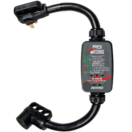 HUGHES AUTO PWD50 Power Watchdog Smart RV Surge Protector, 50A, Bluetooth, IP65 RV & Camper
