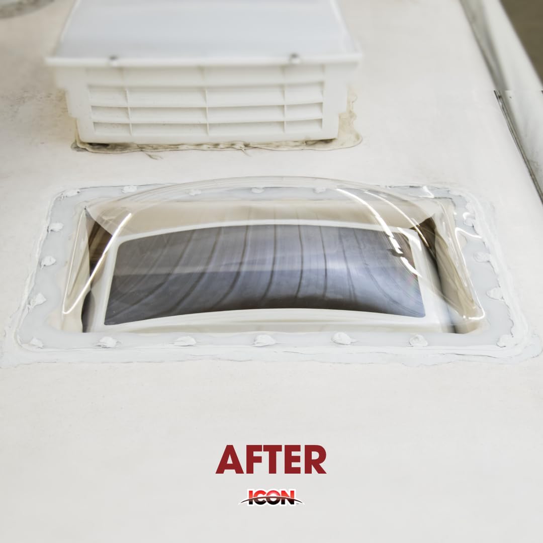 ICON 01819 RV Skylight - SL1422W - White, Fits 14x22 openings, 16x26 overall, ... RV & Camper