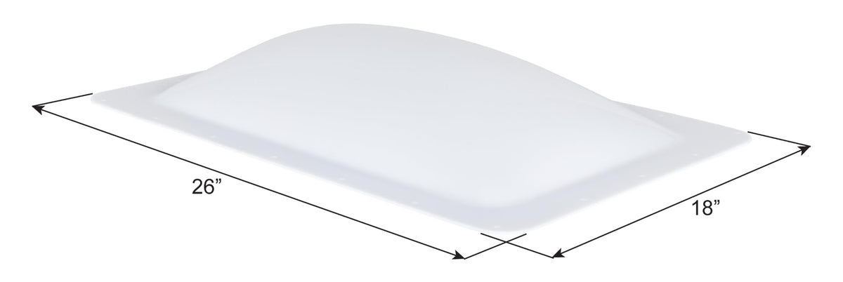 ICON 01819 RV Skylight - SL1422W - White, Fits 14x22 openings, 16x26 overall, ... RV & Camper