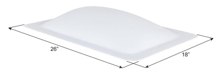 ICON 01819 RV Skylight - SL1422W - White, Fits 14x22 openings, 16x26 overall, ... RV & Camper