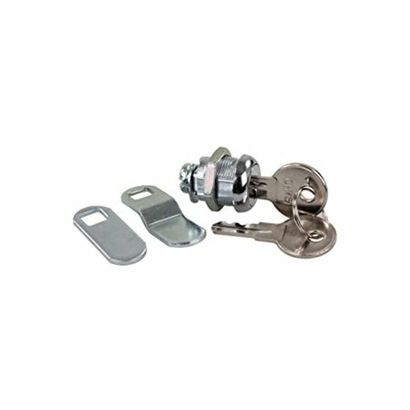 JR PRODUCTS 00305 Standard Compartment Door Key Lock - 5/8, Silver RV & Camper