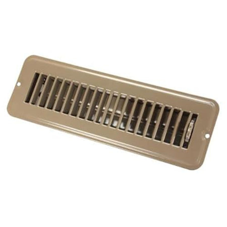 JR PRODUCTS 0228915 2 X 10 FLOOR REG.DMPR MET BRN