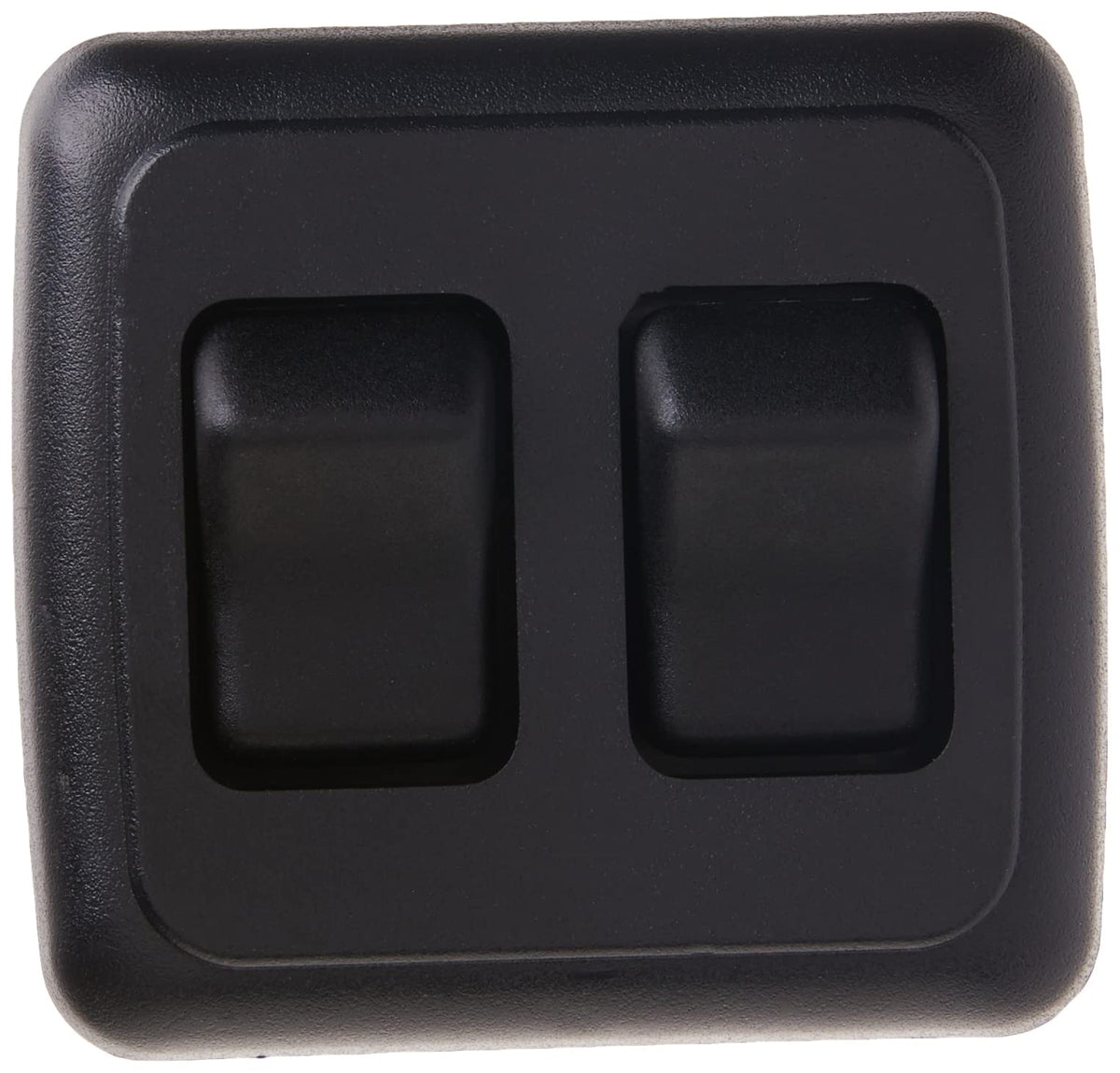 JR Products JR Products 12235 Black Double SPST On-Off Switch with Bezel