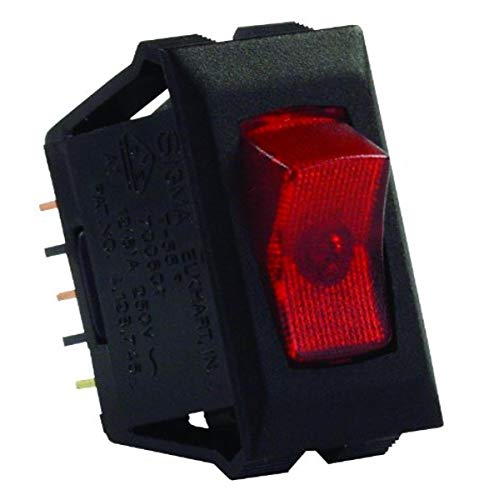 JR PRODUCTS 12525 ILL 12V ON/OFF SW RED/BK