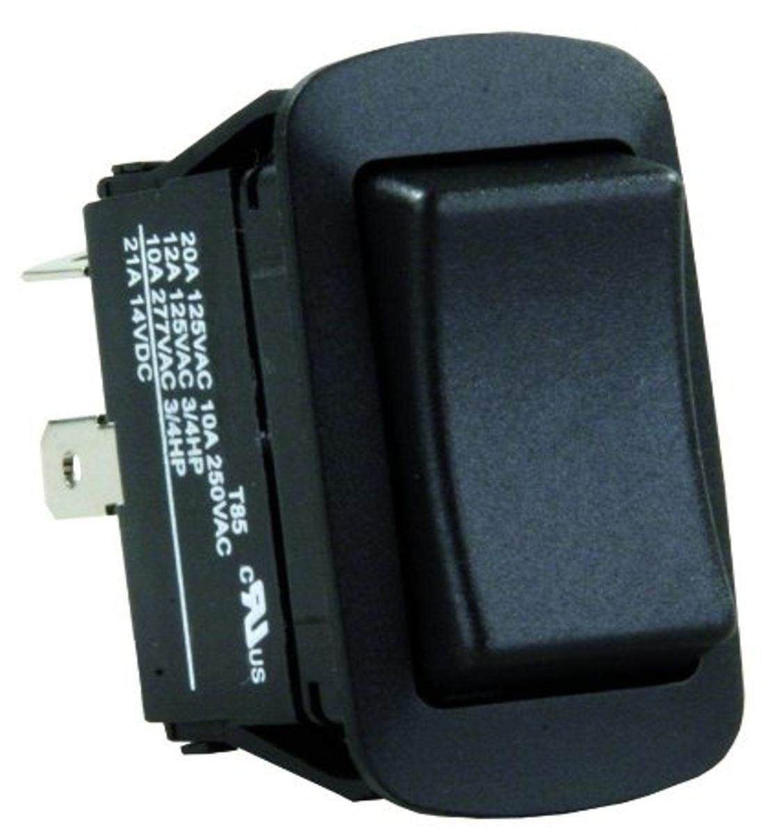 JR PRODUCTS 13865 Water Resistant Mom-On/Off/Mom-On Reversing Switch , Black RV & Camper