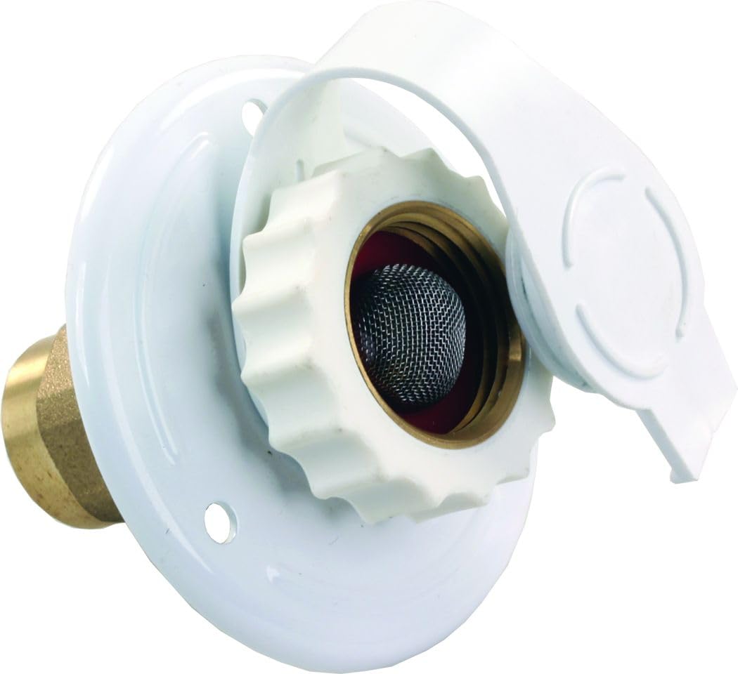 JR PRODUCTS 62155 WATER FLANGE WHITE METAL