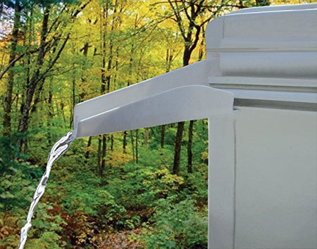 JR PRODUCTS 655-PW-A Polar White Rigid Extended Rain Gutter Spout RV & Camper
