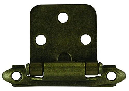 JR PRODUCTS 70585 Self-Closing Flush Mount Hinge - Antique Brass RV & Camper