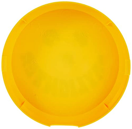 KC KC HiLiTES 5202 6" Round Yellow Plastic Light Cover w/ Black KC Daylighter Logo - Single Cover