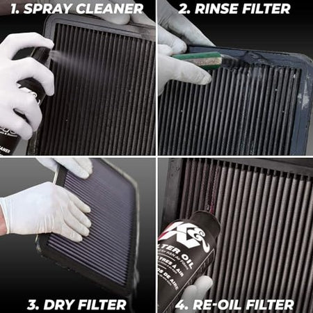 K&N FILTER 995050BK FILTER CARE SERVICE KIT - SQUEEZE B
