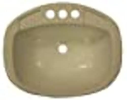 LASALLE BRIS 16270PWA tol 17X20White Poly Oval Lavatory RV & Camper