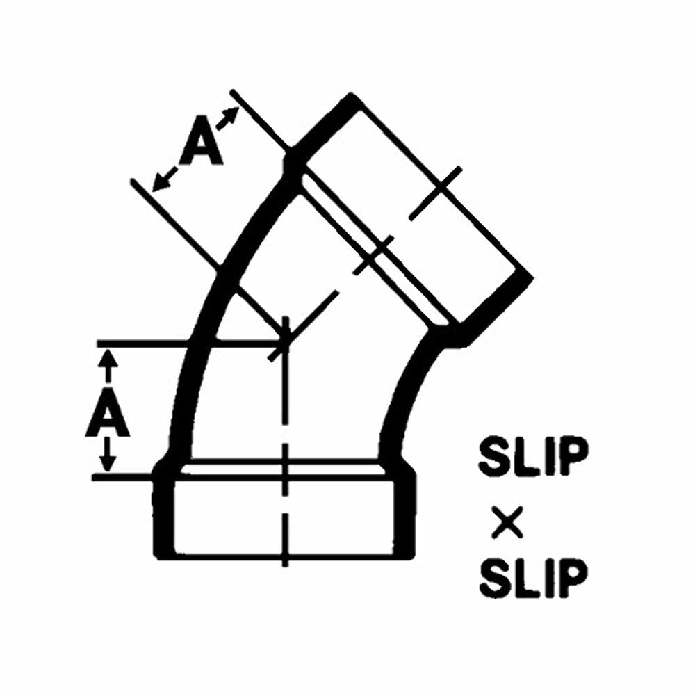 LASALLE BRIS 632501 1-1/2' BEND 1/8