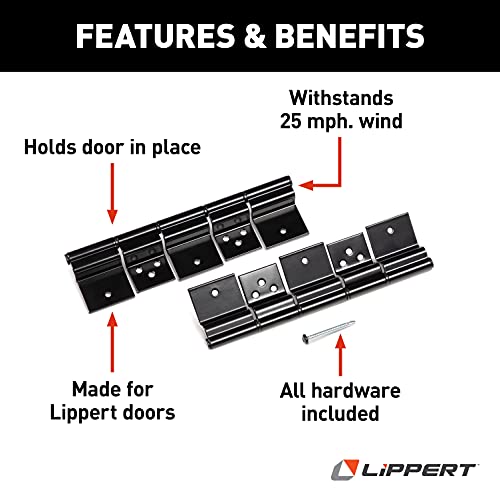 LIPPERT COMP 2020102629 onents RV Entry Door Friction Hinge Kit for 5th Wheel, Travel Trail...