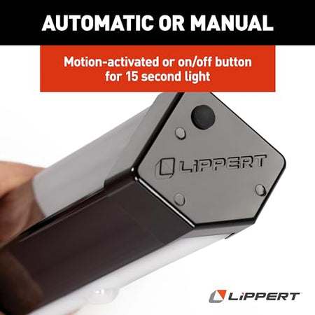 LIPPERT COMP 2022172335 Lippert Wireless Motion-Activated LED RV Step Light with IP65 Ratin...