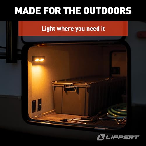 LIPPERT COMP 2022172335 Lippert Wireless Motion-Activated LED RV Step Light with IP65 Ratin...