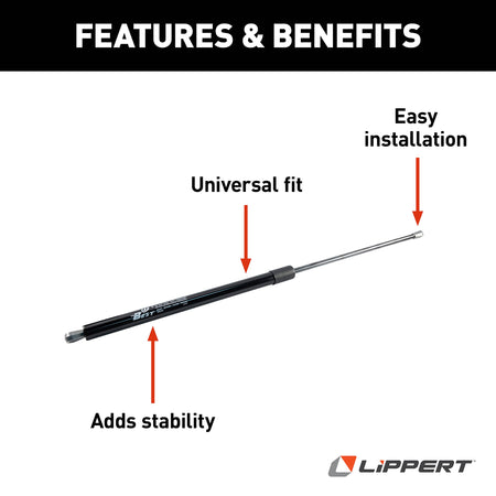 LIPPERT COMP 280343 GAS STRUT; 26' 124 LBS