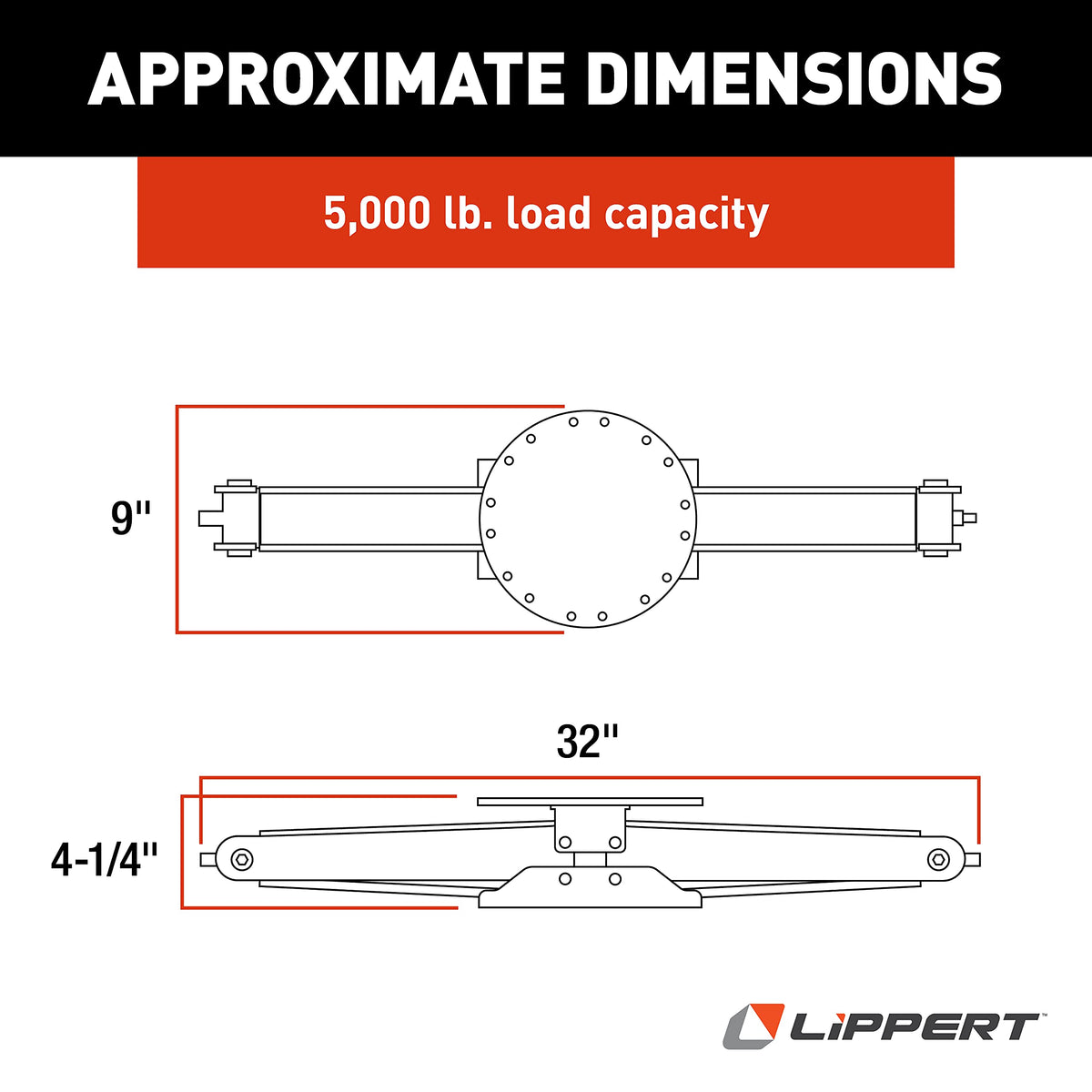 LIPPERT COMP 285344 onents Manual 30 RV Scissor Jack Kit for 5th Wheels, Travel Trailer...