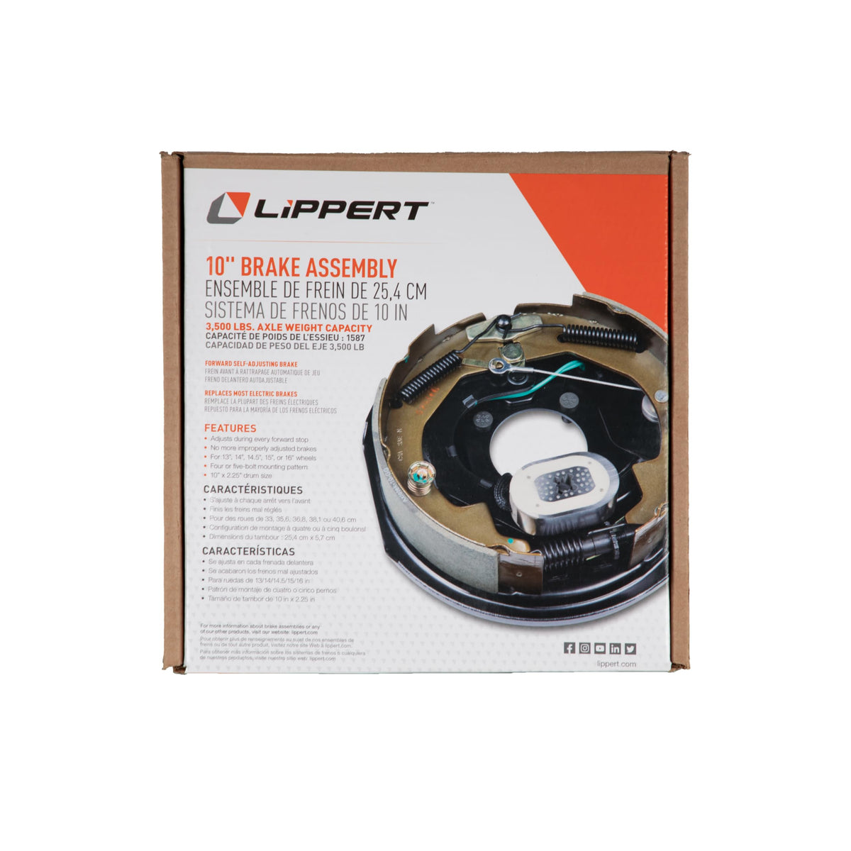 LIPPERT COMP 296649 10'ELECTRIC BRAKE ASSM
