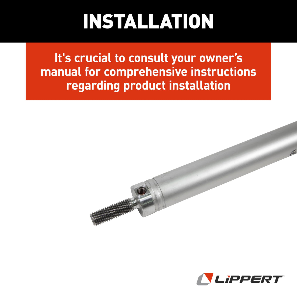 LIPPERT COMP 342328 Lippert 53 Hydraulic Cylinder Replacement with 38 Stroke, 1-1/2 Bor...