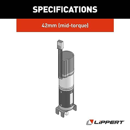LIPPERT COMP 364262 onents -  in-Wall Slide-Out Motor with Brake - 42mm (Mid Torque)