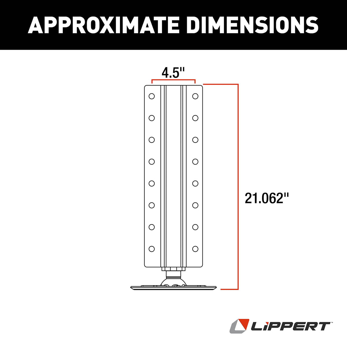 LIPPERT COMP 8005303 Hydraulic Replacement Jack for Level-Up System on 5th Wheel RVs and...