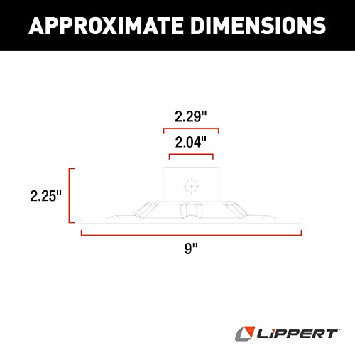 LIPPERT COMP 377962 onents Hall Effect Ground Control 3.0 Replacement Rear Jack Foot Pa...