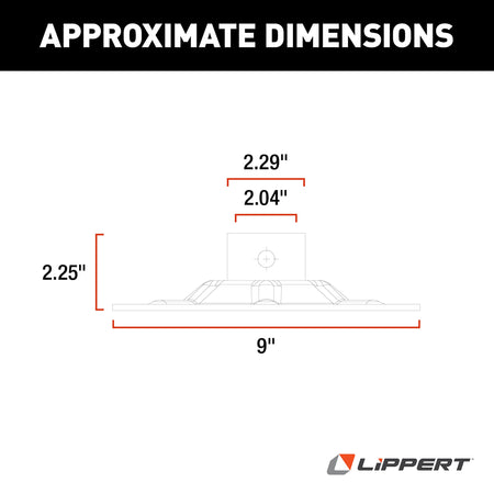 LIPPERT COMP 377962 onents Hall Effect Ground Control 3.0 Replacement Rear Jack Foot Pa...
