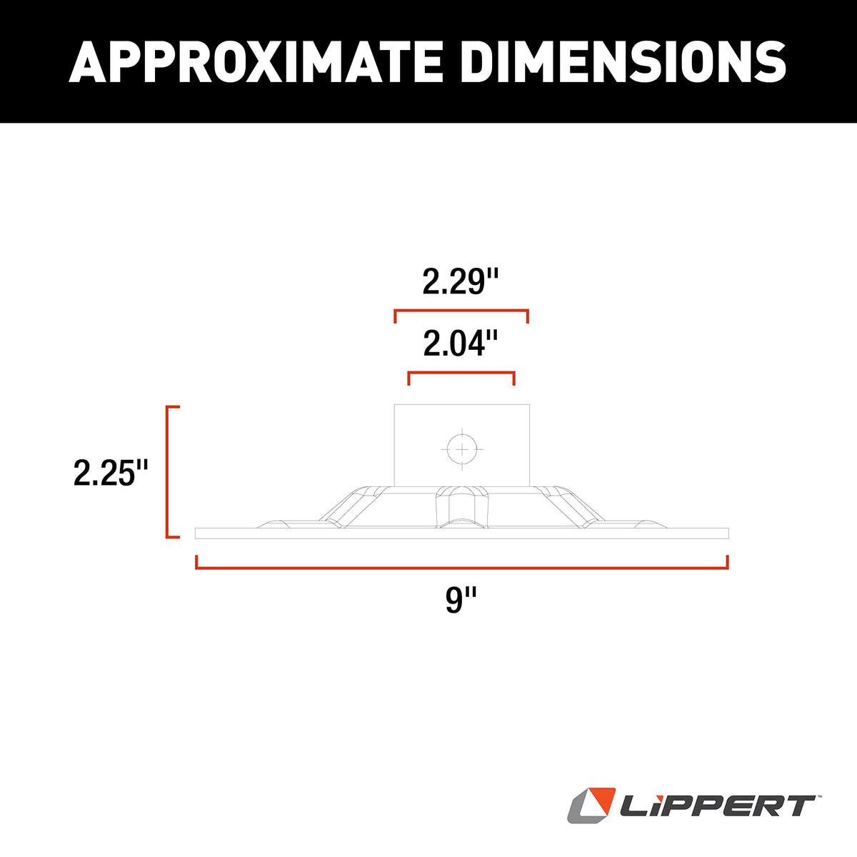LIPPERT COMP 377962 REAR HALL EFFECT FOOT PAD