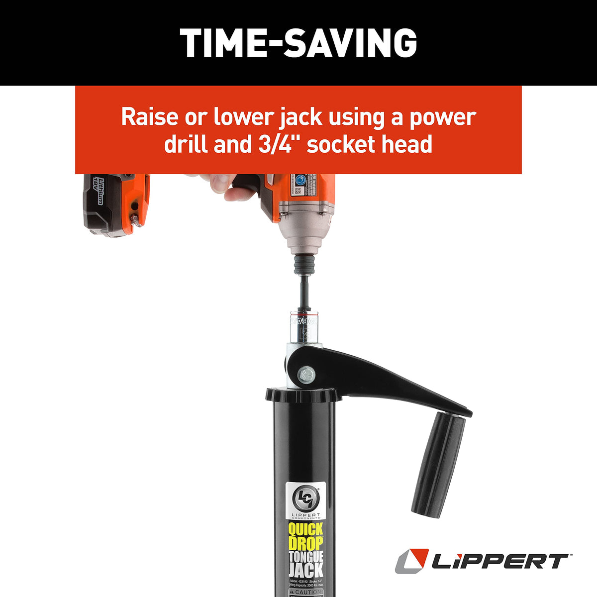LIPPERT COMP 733926 QUICK DROP MANUAL TONGUE JACK-2000
