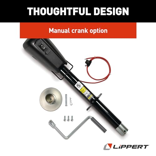 LIPPERT COMP 813748 onents -  Power Stance Tongue Jack with Optional 2-Way to 7-Way pow...