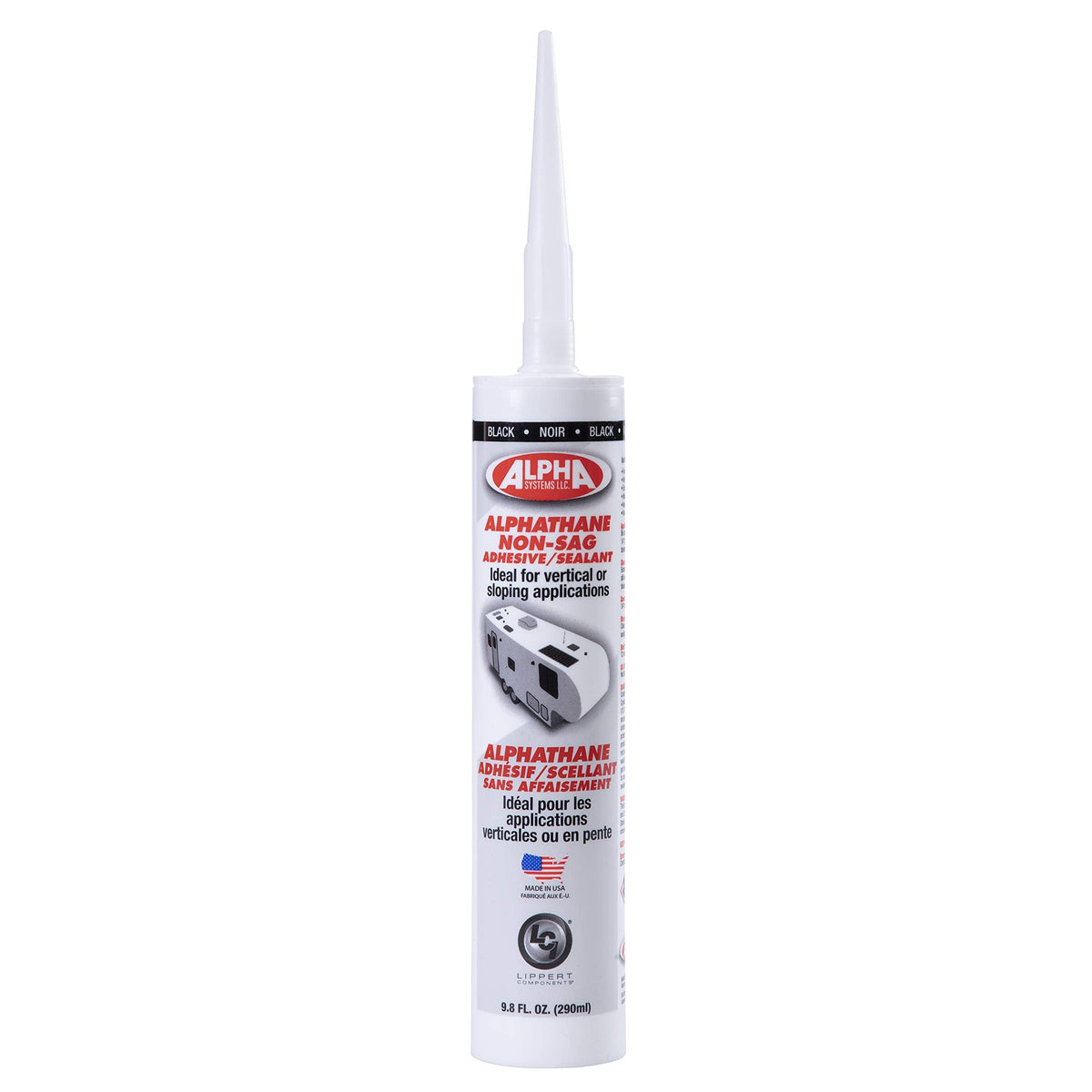 LIPPERT COMP 862163 5160 BLACK ALPHATHANE NON-SAG SM TB