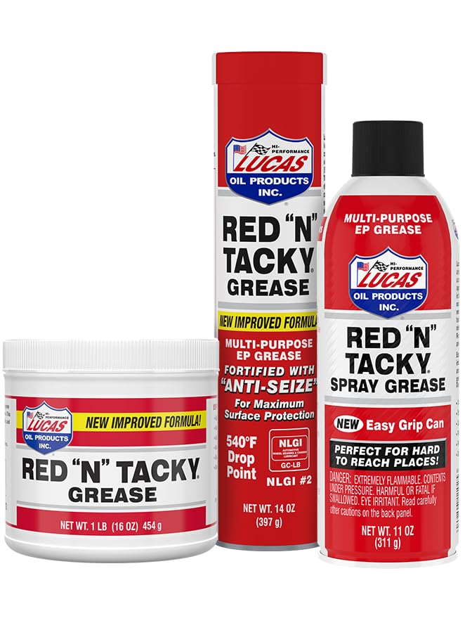 LUCAS OIL 1000530 RED 'N' TACKY GREASE/30X1