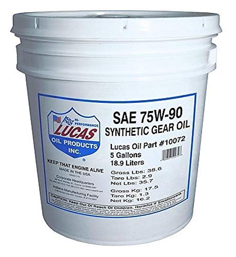 LUCAS OIL 10072 SYNTHETIC SAE 75W-90 TRAN Engine & Performance