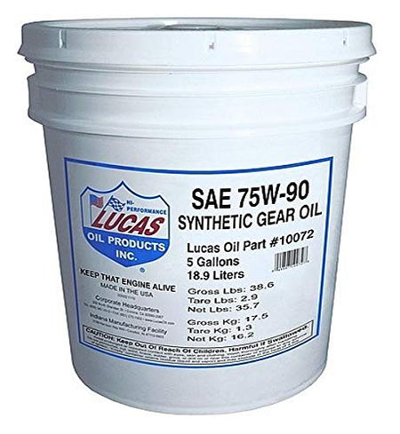 LUCAS OIL 10072 SYNTHETIC SAE 75W-90 TRAN Engine & Performance