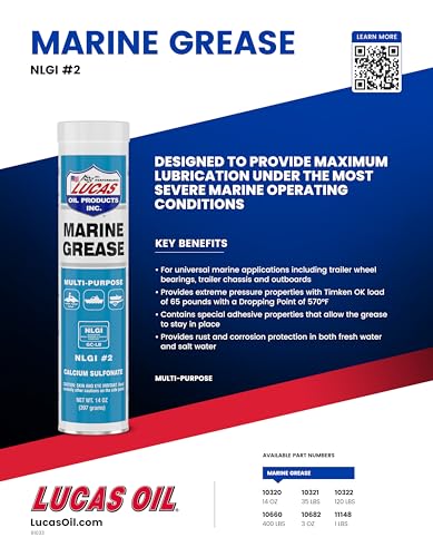 LUCAS OIL 1032030 MARINE GREASE/30X1/14 OUN