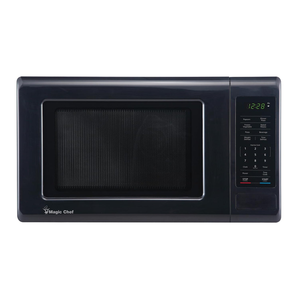 Magic Chef Magic Chef 0.9 Cubic Feet 900 Watt Stainless Countertop Microwave Oven for Compact Spaces with 6
