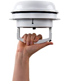 MAXXAIR VENT 00-03810W 0003810W MAXXFAN DOME +6' FAN WHITE W/LED RV & Camper