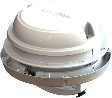 MAXXAIR VENT 00-03810W 0003810W MAXXFAN DOME +6' FAN WHITE W/LED RV & Camper