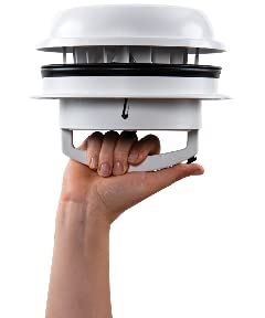 MAXXAIR VENT 0003810W MAXXFAN DOME +6' FAN WHITE W/LED